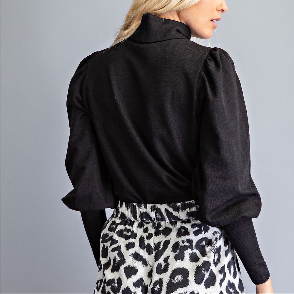 Turtleneck black sweater NWT - Picture 3 of 3
